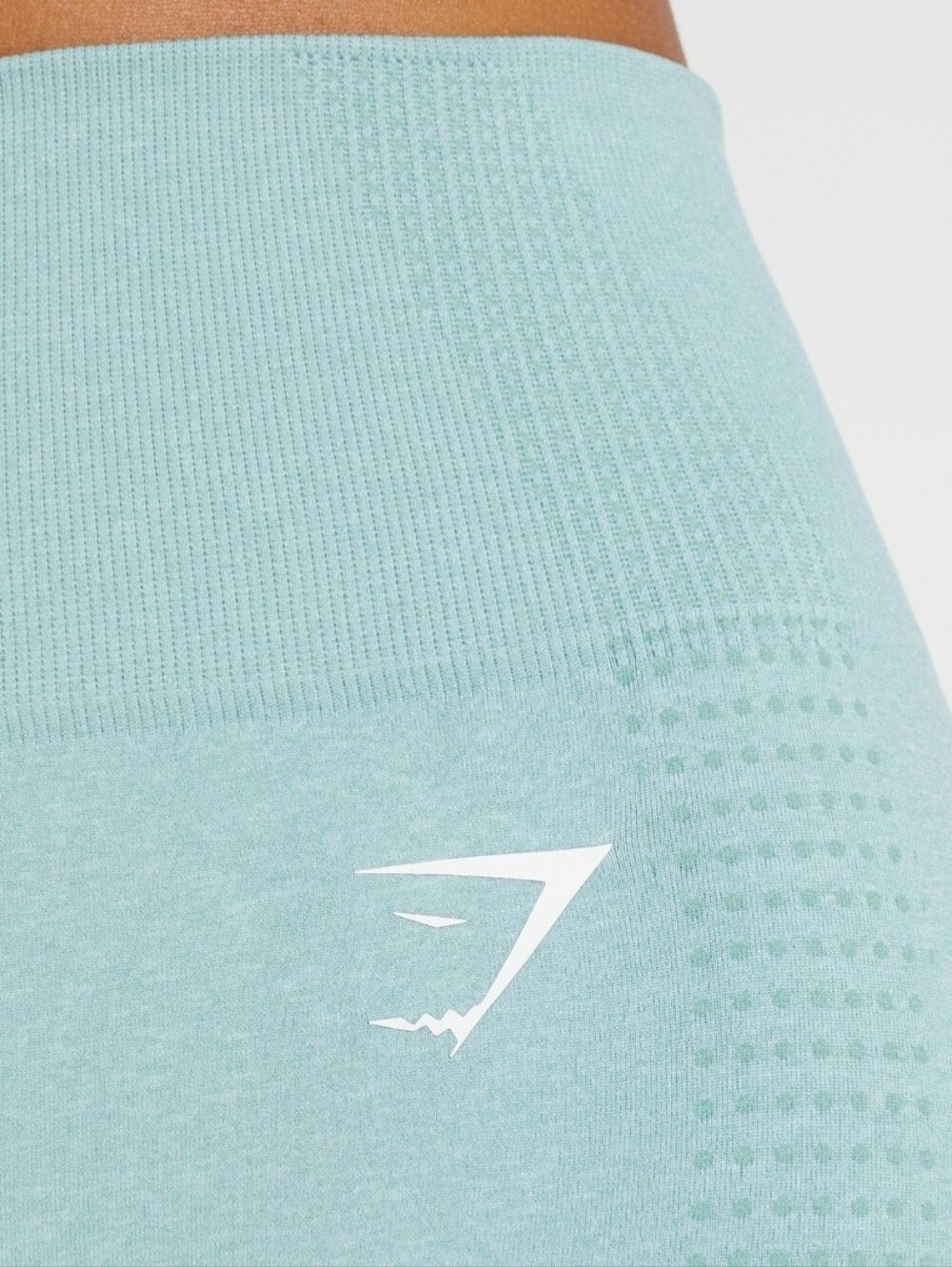 Gymshark SEAMLESS 2.0  Women’s Seamless High-Waist Shorts in Aqua Size M